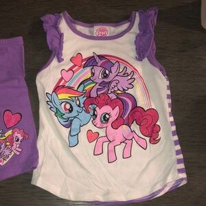 Kids girls my little pony matching set very good condition size 3T